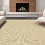 Sophisticated Neutral Trellis Motif(Beige)