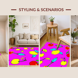 Whimsical Abstract Colorful Motif(Pink)