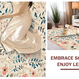 Stylish Teal and Salmon Blend(Ivory)