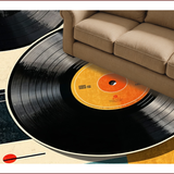 Retro Round Music Motif(Black)