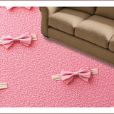 Preppy Pink Bow Bathroom Absorbent Plush(Pink)