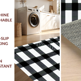Rustic Black and White Lattice(Black)