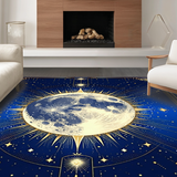 Vibrant Cosmic Spiral Design(Blue)