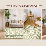 Elegant Sage Green Vintage Motif(Ivory)