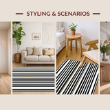 Timeless Black and White Stripes(Black)