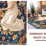 Artful Ogee Motif in Warm Hues(Blue)