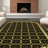 Geometric Black and Gold Elegance(Black)