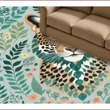 Green Tiger Area Vibrant Design(Gray)