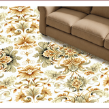 Vintage Floral Non Slip Entryway(Beige)