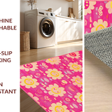 Playful Floral Smiley Aesthetic(Pink)