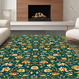 Contemporary Floral Symmetrical Elements(Blue)