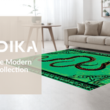 Elegant Green Geometric Serpent Theme(Green)