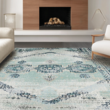 Luxurious Neutral Trellis Composition(Blue)