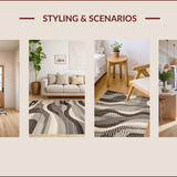 Contemporary Abstract Swirl Motif(Gray)