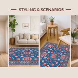 Dynamic Multicolored Lattice Inspired Layout(Blue)