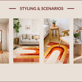 Vibrant Earthy Tufted Design(Orange)