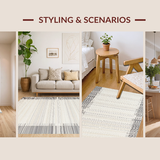 Vibrant Modern Textured Geometry(Beige)