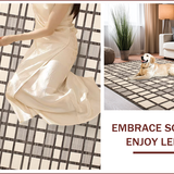 Chic Contemporary Geometric Motif(Beige)