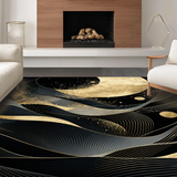 Luxurious Textured Symmetrical Print(Black)