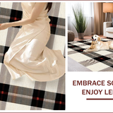 Checkered Minimalist Home Office Easy Clean(Beige)
