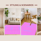 Modern Cozy Low Pile Look(Pink)