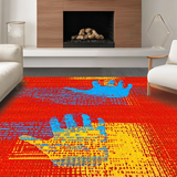 Playful Colorful Handprint Aesthetic(Red)