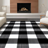 Cozy Earthy Tones Checkered Design(Black)