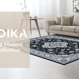 Cozy Gray Floral Patterned Design(Black)