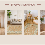 Floral Low Pile(Beige)