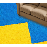 Abstract Geometric Blue Yellow(Blue)