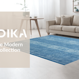 Trendy Distressed Blue Tiled Look(Blue)