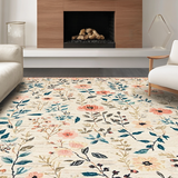 Stylish Teal and Salmon Blend(Ivory)