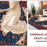 Elegant Blue Toned Geometric Elegance(Red)