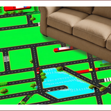 Playful Cityscape Road Map(Green)