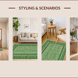 Rust Green Dining Room Home Office Area(Green)