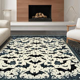 Enchanting Black Bat Motif(Beige)