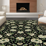 Vintage Floral Geometric Blend(Black)
