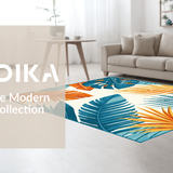 Bright Botanical Geometric Fusion(Blue)