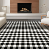 Striking Checkered Urban Decor(Black)