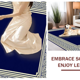 Sophisticated Geometric Tiled Aesthetic(Blue)