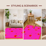 Charming Retro Tufted Motif(Pink)