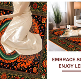 Transitional Floral Snake Decor(Red)