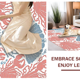 Modern Marine Inspired Patterned Accent(Red)
