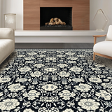 Rustic Grey Floral Artistry(Black)