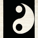 Contemporary Black and White Swirl(Black)