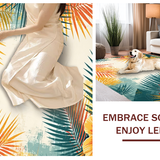 Cheerful Palm Patterned Décor(Yellow)