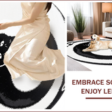 Non Slip Black and White Cat Bathroom(Black)