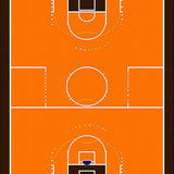Bold Orange and Brown Geometry(Orange)