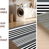 Artful Dual Tone Horizontal Lines(Black)