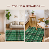 Vibrant Modern Plaid Fusion(Green)